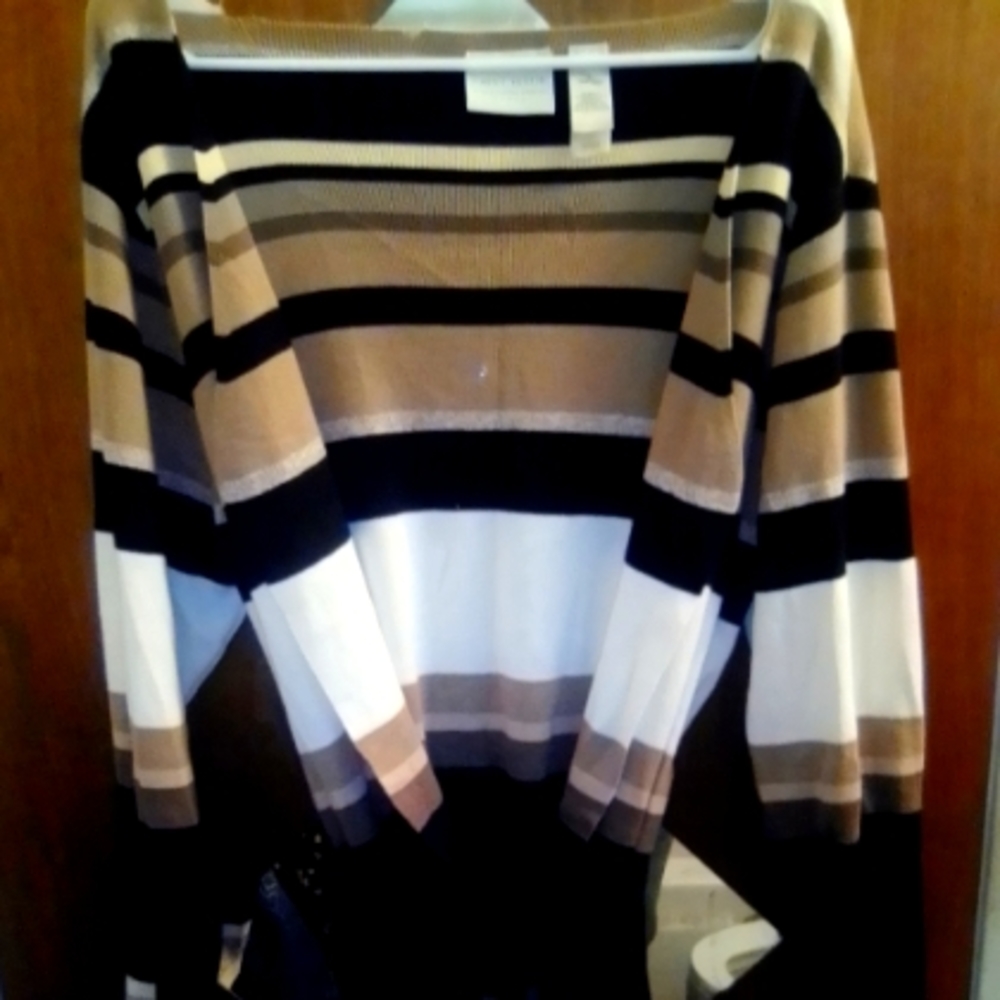 Long belted cardigan/sweater